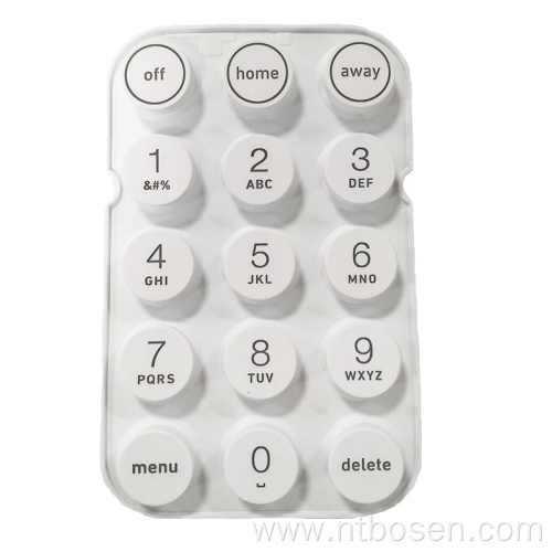 Multimedia Remote Control Keypad Custom Conductive Silicone Buttons